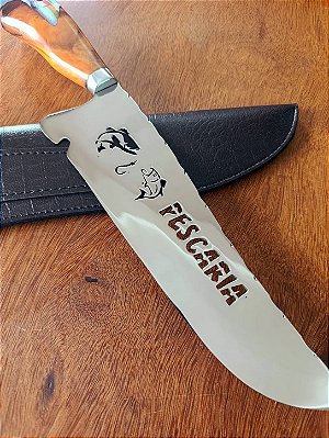 FACA ARTESANAL PESCARIA 10"