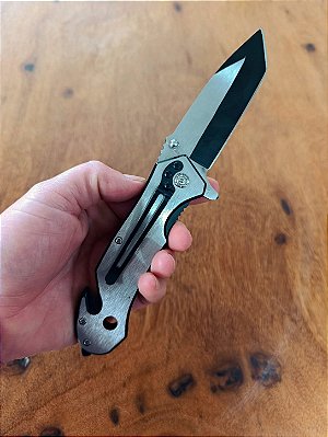 🔪 CANIVETE TÁTICO SEMI-AUTOMÁTICO 3 EM 1 ⚡