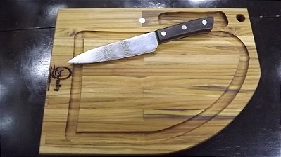 Tábua para corte com faca Oeste Wood 39x28x2cm