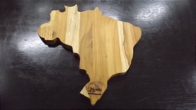 Tabua De Madeira Para Caipirinha Modelo Mapa Do Brasil em Teka