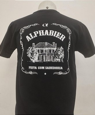 Camiseta Preta ALPHABIER - P, M, G, GG