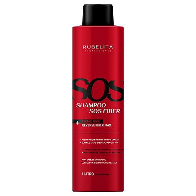 Shampoo Sos Fiber 1 Litro Rubelita Professional