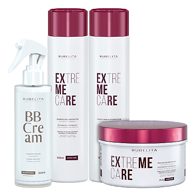 Kit Extreme Care Reconstrução Capilar + BB Cream