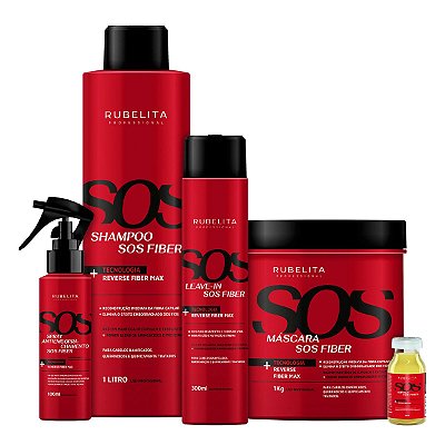 Kit Premium Sos Fiber Rubelita Professional