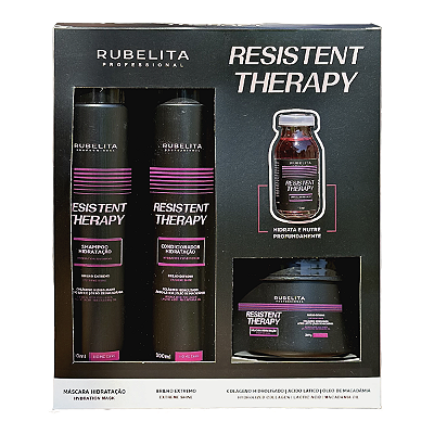 Kit Completo Resistent Therapy Alto Impacto Hidratação Rubelita Professional