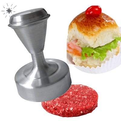 Modelador de Hambúrguer Mini 6cm para Festas, Lanches e Buffet