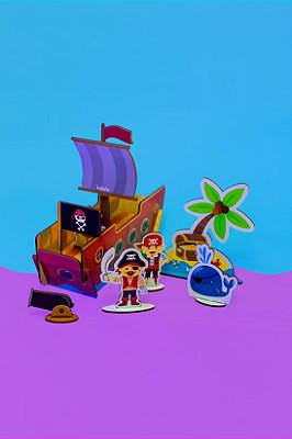 Quebra-cabeça Pirata 3D de montar da Babebi