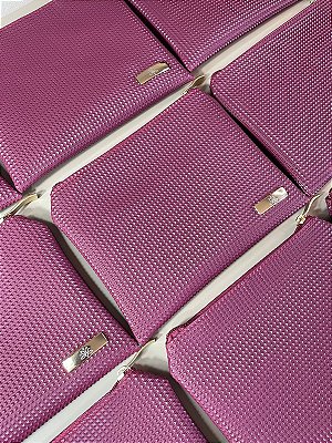 Nécessaire Envelope LUXURY Bordô com plaquinha personalizada