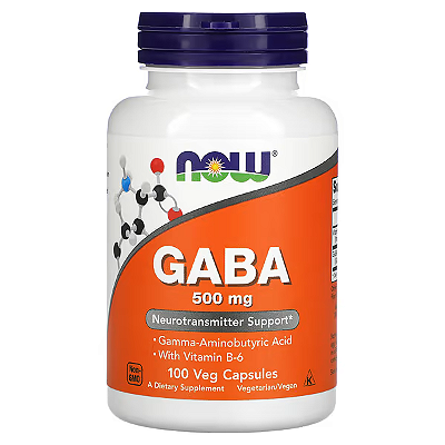 GABA 500 MG 100 Cápsulas Now Foods