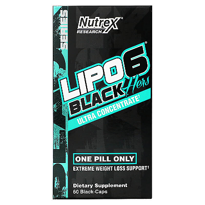 Lipo 6 Black Hers Ultra Concentrado 60 Cápsulas Nutrex