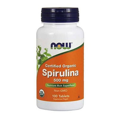 Spirulina 500mg 100 Cápsulas - Now Foods