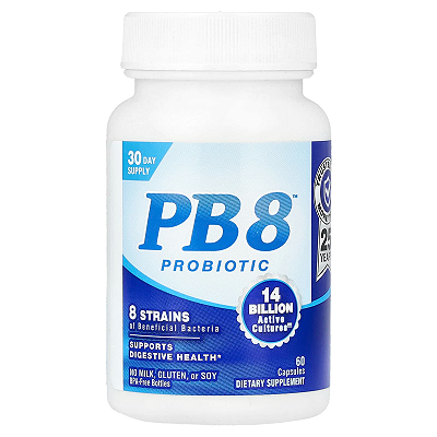 PB8 Probiótico (60 Cápsulas) - Nutrition Now Vitamins