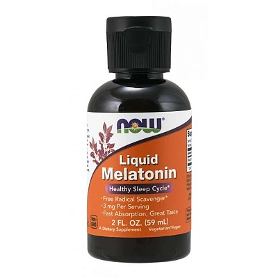 Melatonina líquida 3mg (60ml) - Now Foods