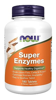 Super Enzimas 90 Tabletes Now Foods