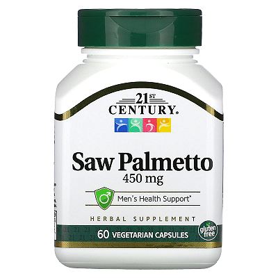 Saw Palmetto 450mg 60 Caps 21st Century