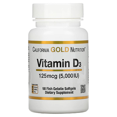 Vitamina D3 5000ui 90 caps California Gold