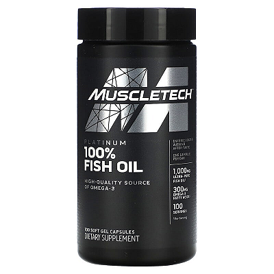 Platinum 100% Fish Oil 100 Cápsulas - Muscletech