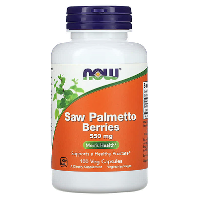 Saw Palmetto Berries 550mg 100 caps Now Foods