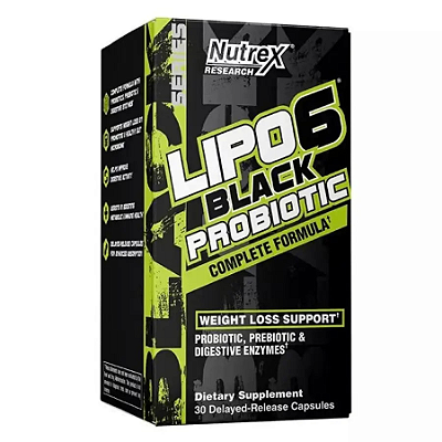 Lipo-6 Black Probiotic 30 Caps Nutrex