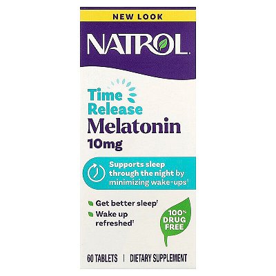 Melatonina 10mg Força Máxima Liberação Rápida e Gradual (60 Tabs) - Natrol