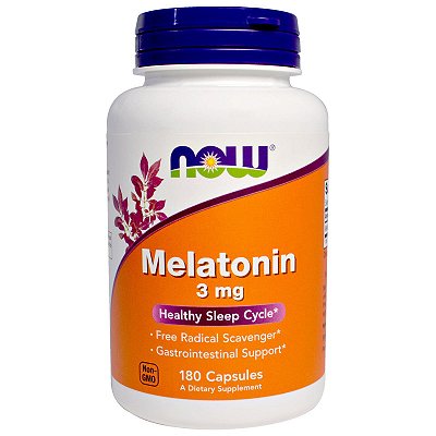 Melatonina 3mg 180 caps Now Foods