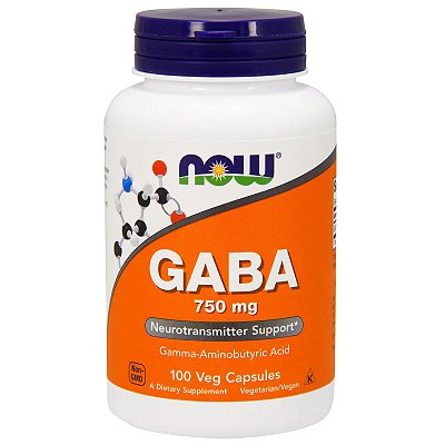 GABA 750 MG 100 Cápsulas - Now Foods