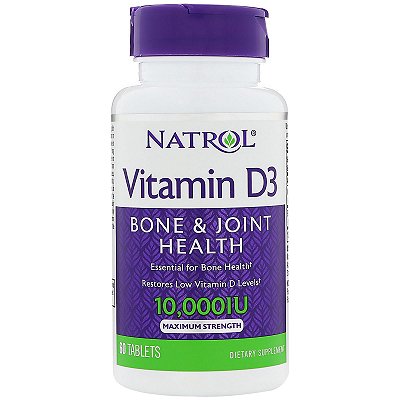 Vitamina D3 10.000 ui 60 Tabs Natrol