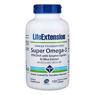 Super Omega-3 EPA/DHA 120 Caps Life Extension