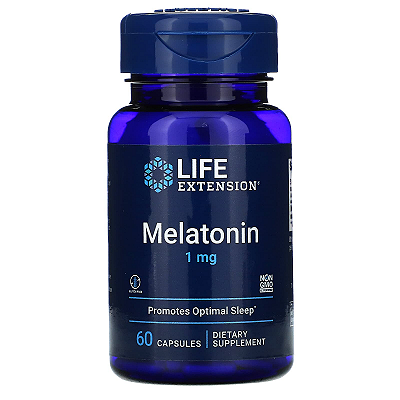 Melatonina 1mg 60 Cápsulas Life Extension