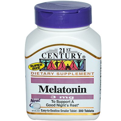 Melatonina 3mg 200 Tabletes 21st Century