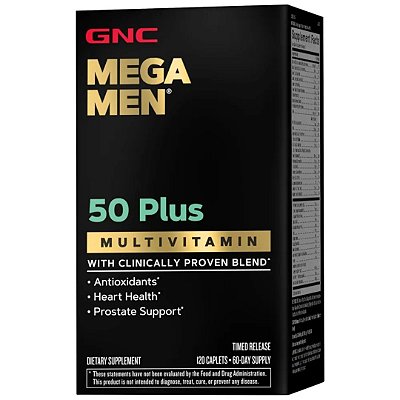 Mega Men 50 Plus 120 Tabletes GNC