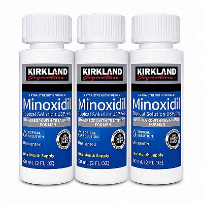 Kit Minoxidil 5% 3 Meses Kirkland