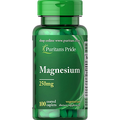 Magnésio 250 Mg 100 Caps Puritans Pride