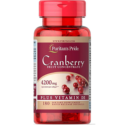 Cranberry Concentrado 4200mg 180 Caps Puritans Pride