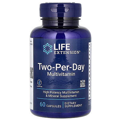 Multivitaminico Two-Per-Day 60 cápsulas Life Extension