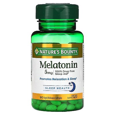 Melatonina 5mg 90 Softgels Natures Bounty