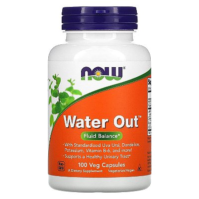 Water Out 100 cápsulas Now Foods