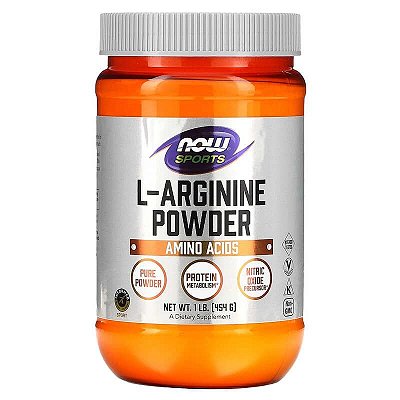 L-Arginina em pó 454g Now Foods