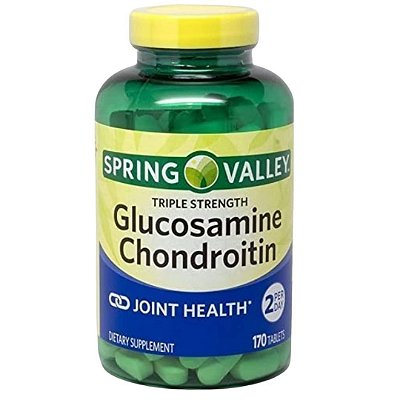 Glucosamina e Condroitina 170 Tabletes Spring Valley