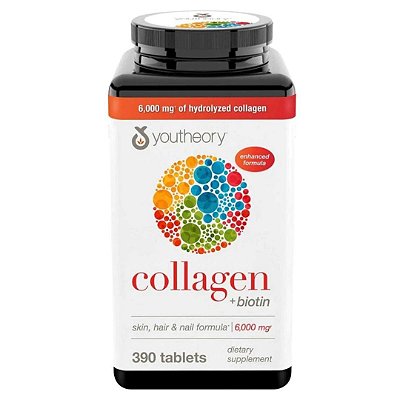 Colágeno com Biotina 390 Tabletes YouTheory