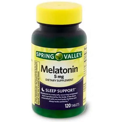 Melatonina 5mg 120 Tabletes Spring Valley