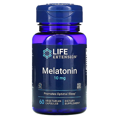 Melatonina 10mg 60 Cápsulas Life Extension