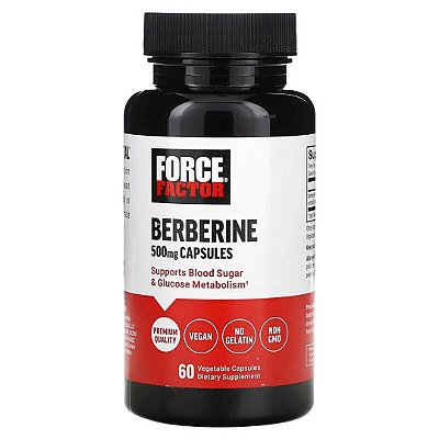 Berberina 500mg 60 Cápsulas Force Factor