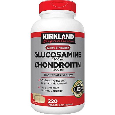 Glucosamina 1500mg E Condroitina 1200mg, 220 Tablets Kirkland