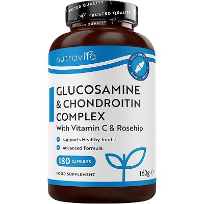 Glucosamina e Condroitina Complex 180 Cápsulas Nutravita