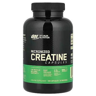 Creatina Micronizada 2500mg 100 Cápsulas Optimum Nutriton
