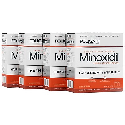 Foligain Minoxidil 5% Tratamento Capilar Masculino 12 Meses – 720ml