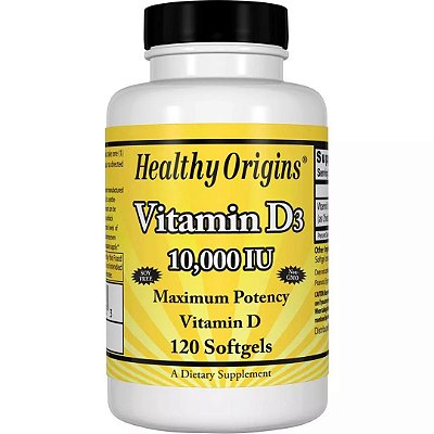 Vitamina D3 10,000ui 120 Softgels Healthy Origins
