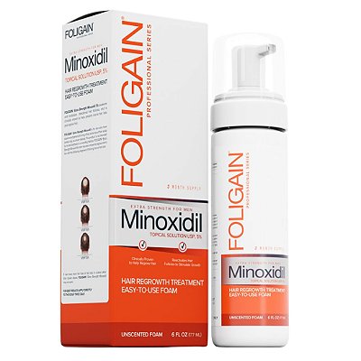 Foligain Espuma 5% 3 meses de Tratamento