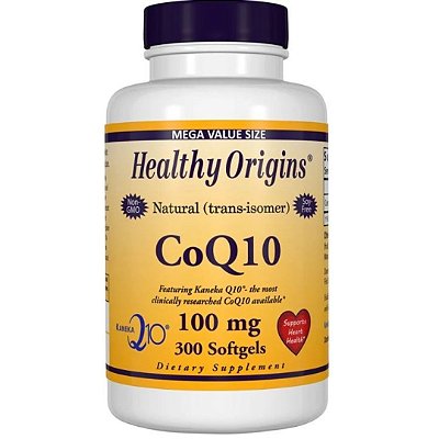 Coenzima Q10 100 mg, 300 Softgels Healthy Origins